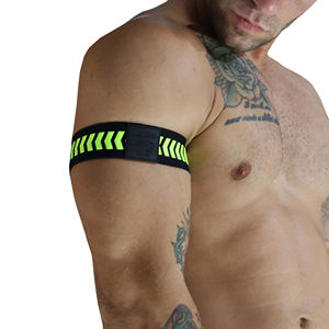 Brazalete deportivo elegante para hombre para entrenamientos en interiores y exteriores, banda para el brazo de gimnasio y fitness para correr y deportes electrónicos - Product Image 5