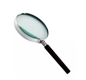 Lupa moderna con mango de madera con acabado dorado, lupa sencilla y atractiva, lupas modernas más vendidas, precio al por mayor - Product Image 2