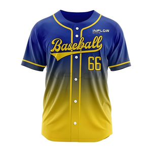 <b>Baseball</b> Jerseysublimation Blank Polyester Jersey Plus Size Feature Softball Jerseys for Sublimation Printing - Product Image 1