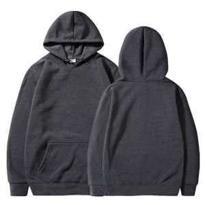 Vente chaude Hommes Hiver Hoodies Sweats 100% Coton Polaire Séchage Rapide Coupe-Vent Respirant Casual Manches Régulières Solide À Capuche - Product Image 4