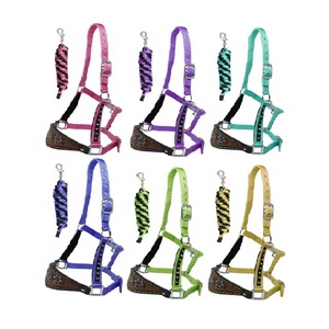 Cheval usiné cuir Bronc licou multifonctionnel plomb corde ensemble cheval muserolle Durable Bronc cuir licou attache plomb personnalisé - Product Image 1
