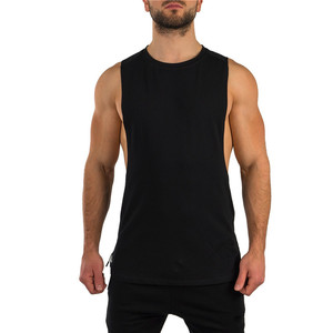 Débardeur à col en V 100% coton à carreaux pour hommes, vêtements de sport respirants et à séchage rapide, débardeurs pour le fitness et les performances. - Product Image 3