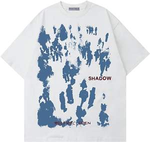 T-shirts graphiques personnalisés pour enfants fabricant unisexe Vente en gros Boxy Fit Oversize streetwear T shirt tee Vintage Col montant lourd - Product Image 6