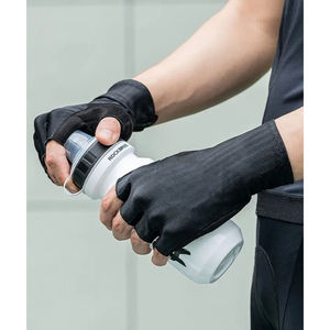 Gants de vélo unisexes à demi-doigts en cuir synthétique pour le cyclisme et les sports de plein air - Product Image 2