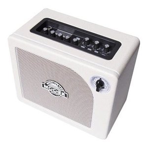 Amplificador de Guitarra Blanco HORNET 15 de 15W para Guitarras Eléctricas, Material Plástico con Controles de Perilla y Botón - Product Image 2