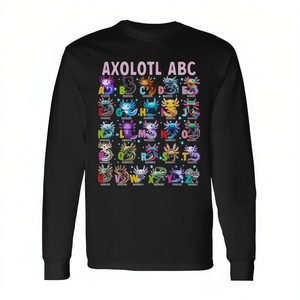 Maglietta a Maniche Lunghe Kawaii con Design di Animali ABC, T-Shirt Promozionale - Product Image 3