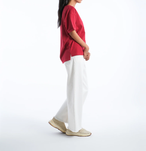 Camisetas Deportivas de Mujer al por Mayor de Alta Calidad, con Logotipo Personalizado, Diseño Estampado, Color Blanco Sólido, 100% Algodón, Anti-Pilling, Estilo Urbano, para Invierno - Product Image 2