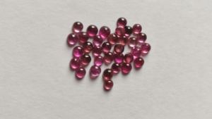 พลอยทัวร์มาลีนสีชมพูขนาด4มม. อัญมณีสีเขียวธรรมชาติทรงแบนหินทัวร์มาลีนสำหรับทำเครื่องประดับ - Product Image 2