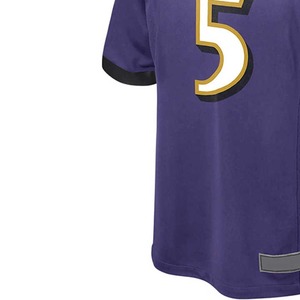 Camiseta de fútbol americano personalizable, transpirable, secado rápido, de talla grande, conjunto de verano con estampado de sublimación, fabricado en Pakistán - Product Image 5