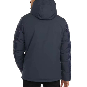 Fashion Men's Winter Hooded Puffer <b>Jacket</b> High Street Style Custom Wholesale Polyester Outdoor Warm Bubble Design - Product Image 5