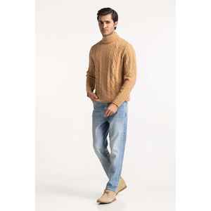 เสื้อสเวตเตอร์คอเต่ามีฮู้ดลายดอกไม้ปักลายดอกไม้สำหรับผู้ชาย MN-SWT-WS24-025 - Product Image 5