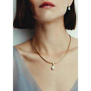 3ctw Diamond Pear Pendant <b>Necklace</b> Elegant Madeleine Design - Product Image 2