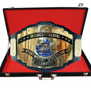 Ceinture en cuir Intercontinental Black Heavyweight Championship Wrestling ceintures de luxe - Product Image 1