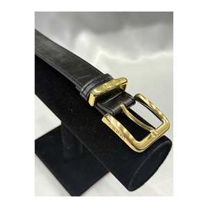 Ceinture pour femme Buckle Bridge, ceinture pour pantalon, ceinture pour veste, ceinture pour robe, ceinture pour chemise - Noir-Or - Product Image 2