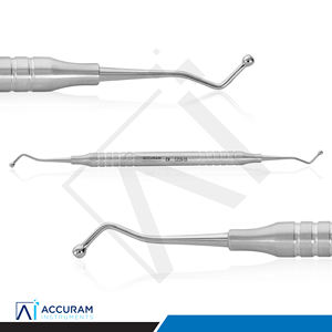 Instrumentos Dentales de Relleno en Forma de Bola, Herramienta Profesional de Colocación de Amalgama Compuesta de Doble Extremo, Acero Inoxidable, CE - Product Image 2