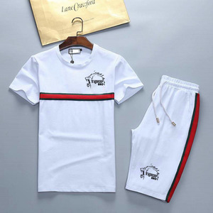 Ensemble de t-shirts et shorts d'été surdimensionnés pour hommes ensembles courts imprimés pour hommes vêtements personnalisables deux pièces t-shirts vierges shorts - Product Image 6