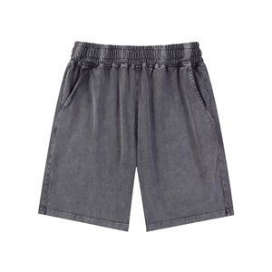 กางเกงขาสั้นผู้ชายทรงหลวมสไตล์ลำลองสี FOG รุ่นใหม่ปี 2026 ลุคสตรีทแฟชั่น ล้างสีแบบวินเทจ ผ้าฝ้าย 100% - Product Image 2