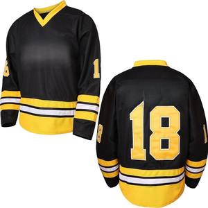 Camiseta de hockey sobre hielo con sublimación personalizada de alta calidad, ropa deportiva de talla grande, ligera, 100% poliéster, secado rápido - Product Image 1