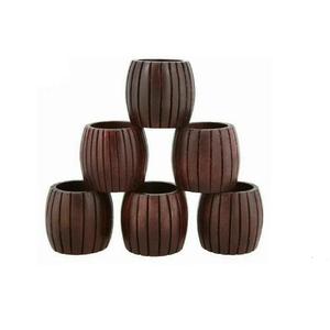 Différentes formes Rond de serviette en bois Forme ronde Rond de serviette en bois massif de haute qualité de dessus de table de meilleure qualité - Product Image 1