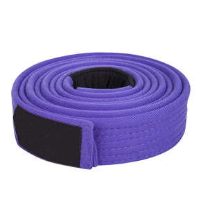 High Quality Customized MMA Martial Arts Equipment-Solid <b>White</b> Striped Border and Patterned Mid Karate <b>Belts</b> - Product Image 6