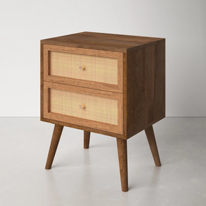 Chevet en bois massif moderne Kusum Art, design personnalisable pour la maison, l'hôpital, le salon, l'entrée, meubles de chambre à coucher élégants - Product Image 5