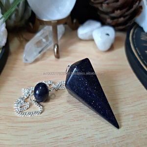 Meilleure vente boule de sphère de cristal d'opalite d'agate naturelle pendules de radiesthésie avec style Chakra à vendre - Product Image 5