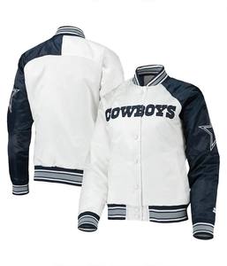 Traje Slim Fit Cow Boy Letterman béisbol elegante personalizado 100% poliéster satén chaqueta Bomber para hombres mujeres High Street Wear - Product Image 3