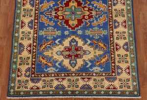 Antique Blue 7x9 Tapis en laine design persan de haute qualité Tapis en coton noué à la main PET Friendly Non-Slip Low Pile pour le salon - Product Image 4