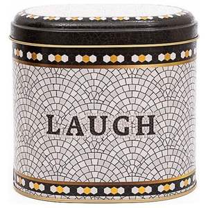 Patrón de mosaico geométrico 1.4L Lata de metal ovalada 140x120x130mm Decoración para el hogar - Product Image 1