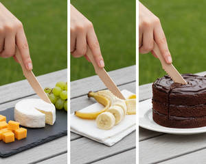 Cuchillos de Madera Ecológicos de 165 mm, Cubiertos Biodegradables de Madera de Abedul para Hoteles y Restaurantes, Grado Alimenticio - Product Image 4