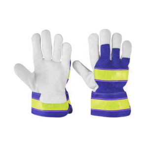 Venta al por mayor, los mejores guantes de trabajo de piel de oveja de piel de cabra, guantes de cuero transpirables para protección de manos para hombres - Product Image 4