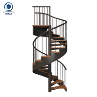 Chine spirale intérieur poteau tige barre garde-corps escalier lointain et terrasse escaliers escaliers pour maisons