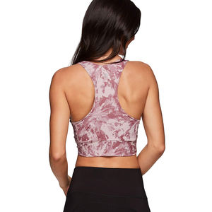 Prix d'usine Soutien-gorge de sport sans couture pour femmes Vente en gros Fitness Yoga Gym Wear Compression Rembourré Strappy OEM Logo personnalisé Séchage rapide - Product Image 2