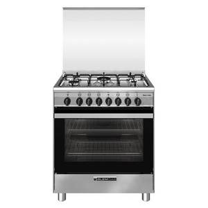 Glem SA765MI6 Stainless Steel 5-Zone Gas Cooker with Electric <b>Oven</b> Class a (70x60x85cm) Specialist Ranges Product - Product Image 1