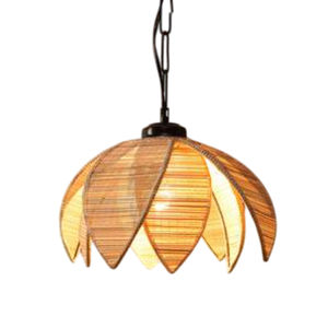 Lámpara colgante decorativa para el hogar de diseño de lujo, accesorios de iluminación, luz colgante de bambú creativa al por mayor a precio asequible - Product Image 5