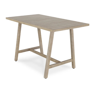 Ensemble de mobilier de jardin d'extérieur pour café et bar avec 4 chaises en teck et corde, avec coussins - Casa - Product Image 6