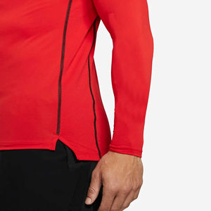 Rojo Unisex Slim Fit Short Manga larga Ropa deportiva Rash Guard Construido Transpirabilidad Absorbe el sudor Ligero Elástico 92% Poliéster - Product Image 5