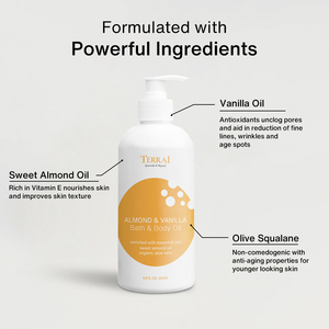 Fabricante de Aceite de Masaje Corporal de Almendras y Vainilla, Aceite Hidratante y Relajante para Spa, Salón y Hogar, Enriquecido con Aceites Esenciales - Product Image 2