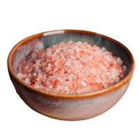 Granules et morceaux de sel gemme rose foncé de l'Himalaya naturel artisanat naturel comestible en vrac pour la cuisine