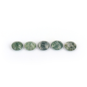 Piedra preciosa suelta de corte facetado en forma brillante redonda de ágata de musgo de Color Natural 6MM precio de fábrica al por mayor del fabricante - Product Image 2