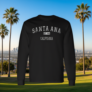 เสื้อยืดแขนยาวสไตล์วินเทจซานตาอานา แคลิฟอร์เนีย - Product Image 3