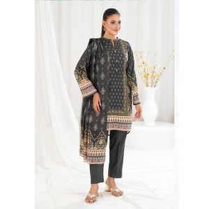 Bordado personalizado Salwar Kameez Casual Wear vestido nuevo diseño pakistaní césped Vestidos para mujeres indio y paquistaní ropa - Product Image 1
