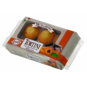 Torta all'Albicocca Beniamino Italia 250g Confezione da 14 Pezzi Dessert Specialty S.R.L. Modello 0304572 - Product Image 1