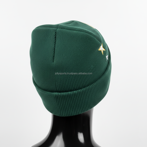 <b>Women</b> <b>Beanie</b> Cap High Quality Thick Knit 300GSM Multiple Color Choice Custom Patch Embroidery Sports Style Jacquard <b>Beanies</b> Cap - Product Image 5