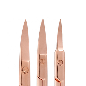 Ciseaux personnalisés en acier inoxydable rose doré 2026, ciseaux de beauté pour les ongles, ciseaux de maquillage, coupe-ongles, outils de manucure de salon - Product Image 2