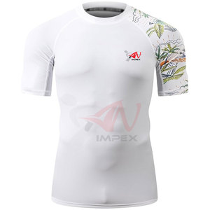 T-shirt de compression respirant à manches courtes, ajustement lisse, idéal pour l'entraînement quotidien - Product Image 2