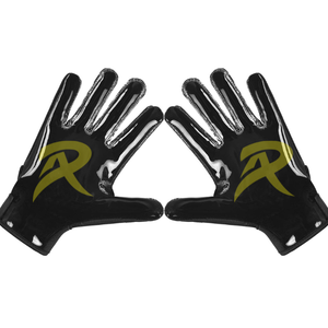 Full Finger <b>Silicone</b> Printing Breathable Anti Slip <b>Silicone</b> Printing on Palm American Football <b>Gloves</b> for Unisex - Product Image 2