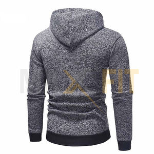 MAXFIT-Jersey de algodón 100% para hombre, ropa deportiva ajustada con Logo personalizado OEM, jersey de diferentes estilos, Sudadera con capucha - Product Image 5