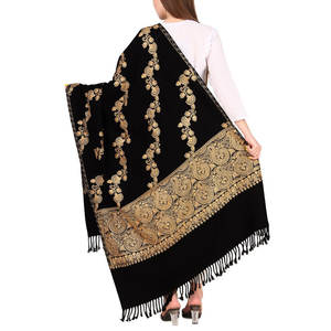 Chal de lana sólido largo cálido de invierno musulmán para mujer de nuevo estilo de los mejores fabricantes de 2023, moda de alta calidad de Color personalizado a la venta - Product Image 5