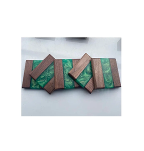 ถาดรองแก้วทำจากไม้ทำจากเรซินสำหรับด้ามจับขนาดเล็กดีไซน์ใหม่ล่าสุด - Product Image 5